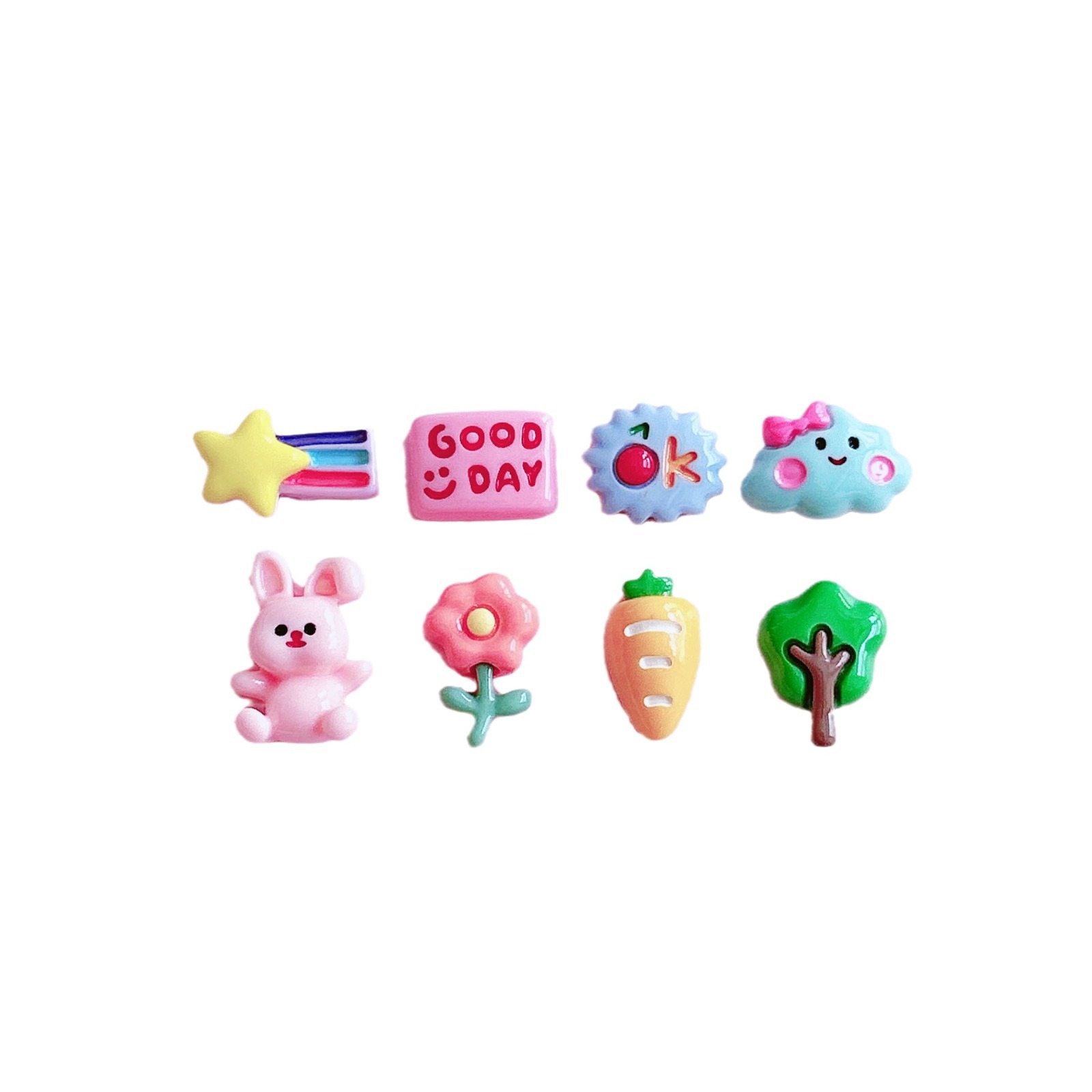 Design mini happy life decorative materials, accessories, handcrafted creative embellishments, and diy hair accessory patches Item Picture