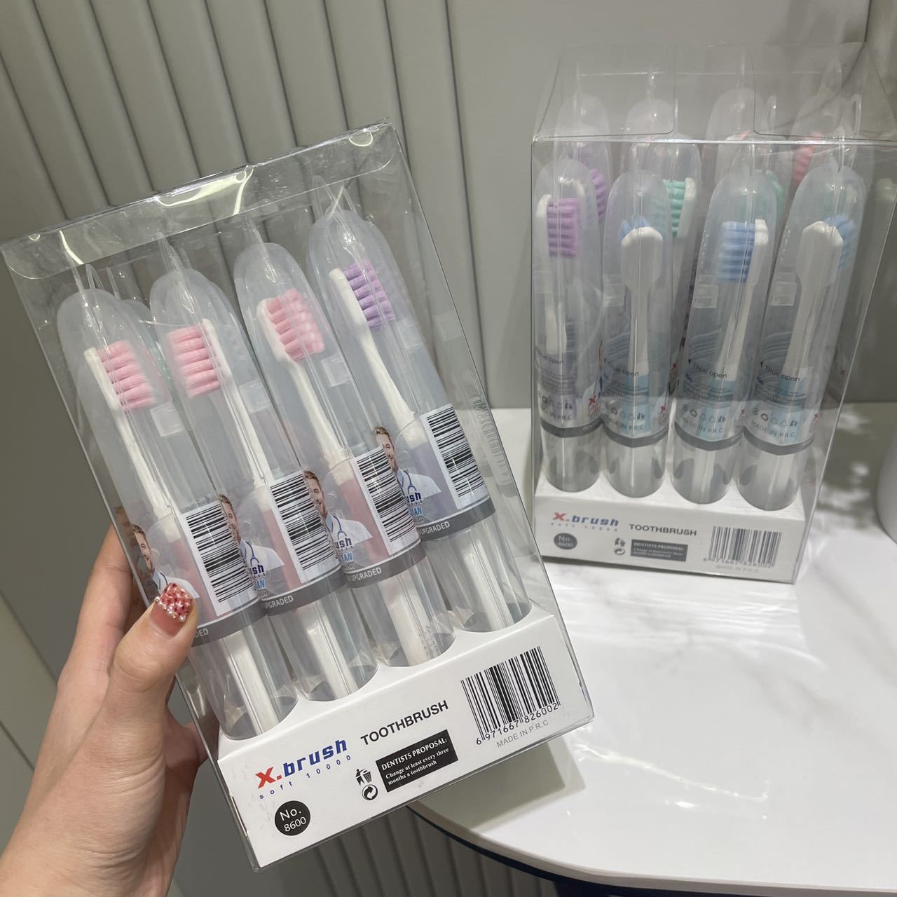American X-Brush Super Soft Toothbrush 12 Independent Packaging Adult Fine Hair Soft Hair High-End Travel Toothbrush Wholesale details Picture