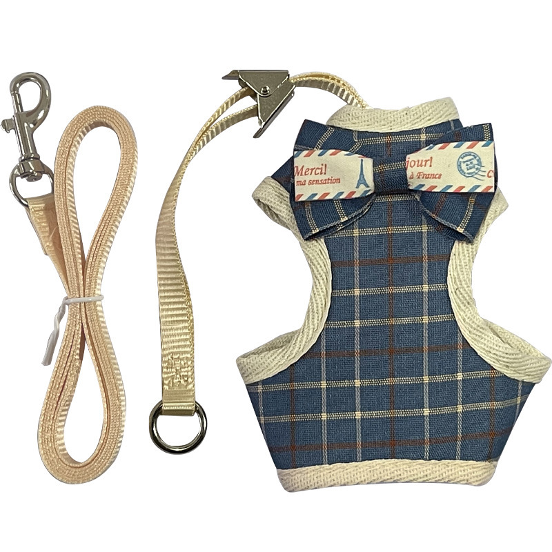 Pet leash Comfortable cute vest kitten chest strap Pet leash for walking cats details Picture