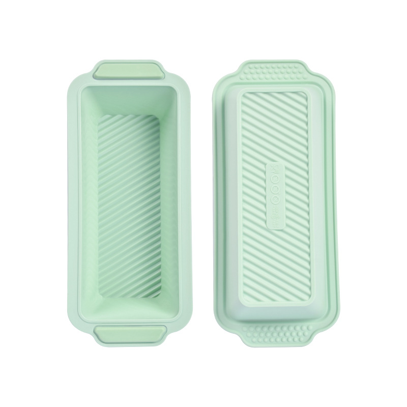 Three Letter Striped Rectangular Cake Silicone Mold With Framed French Toast Baking Pan Household Baking Tools Item Picture