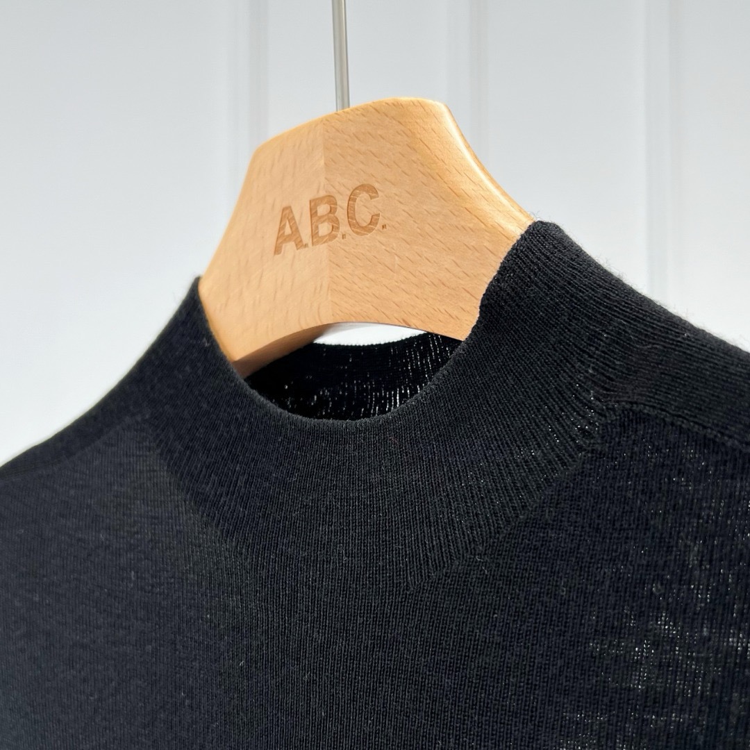 18-stitch Island Essence seamless one-piece ready-to-wear, 2-strand 60-count wool autumn and winter seamless semi-high neck knitted long-sleeved KW903 pic 59