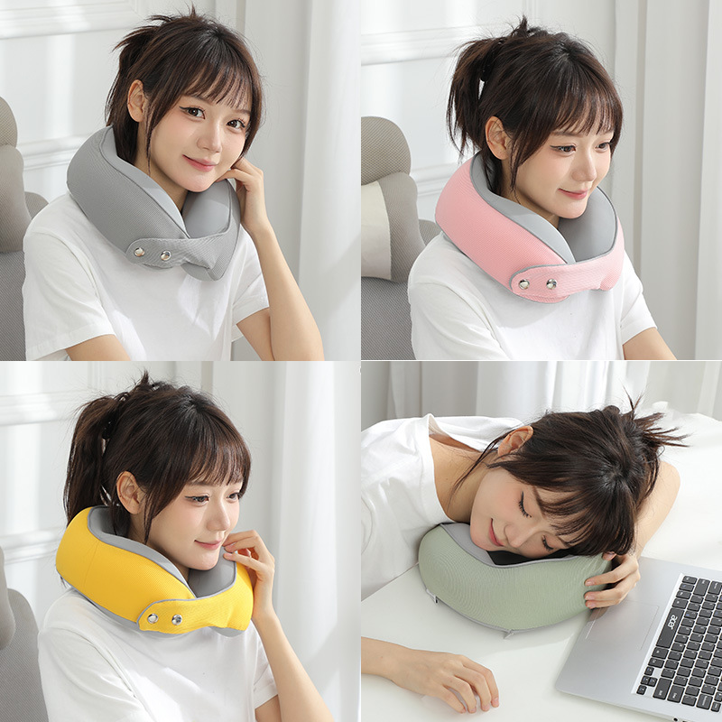Wholesale Of Memory Foam U-Shaped Pillows, Travel Portable Neck Pillows, Office Nap Neck Protectors, Portable Storage Aircraft Pillows Application Scenario