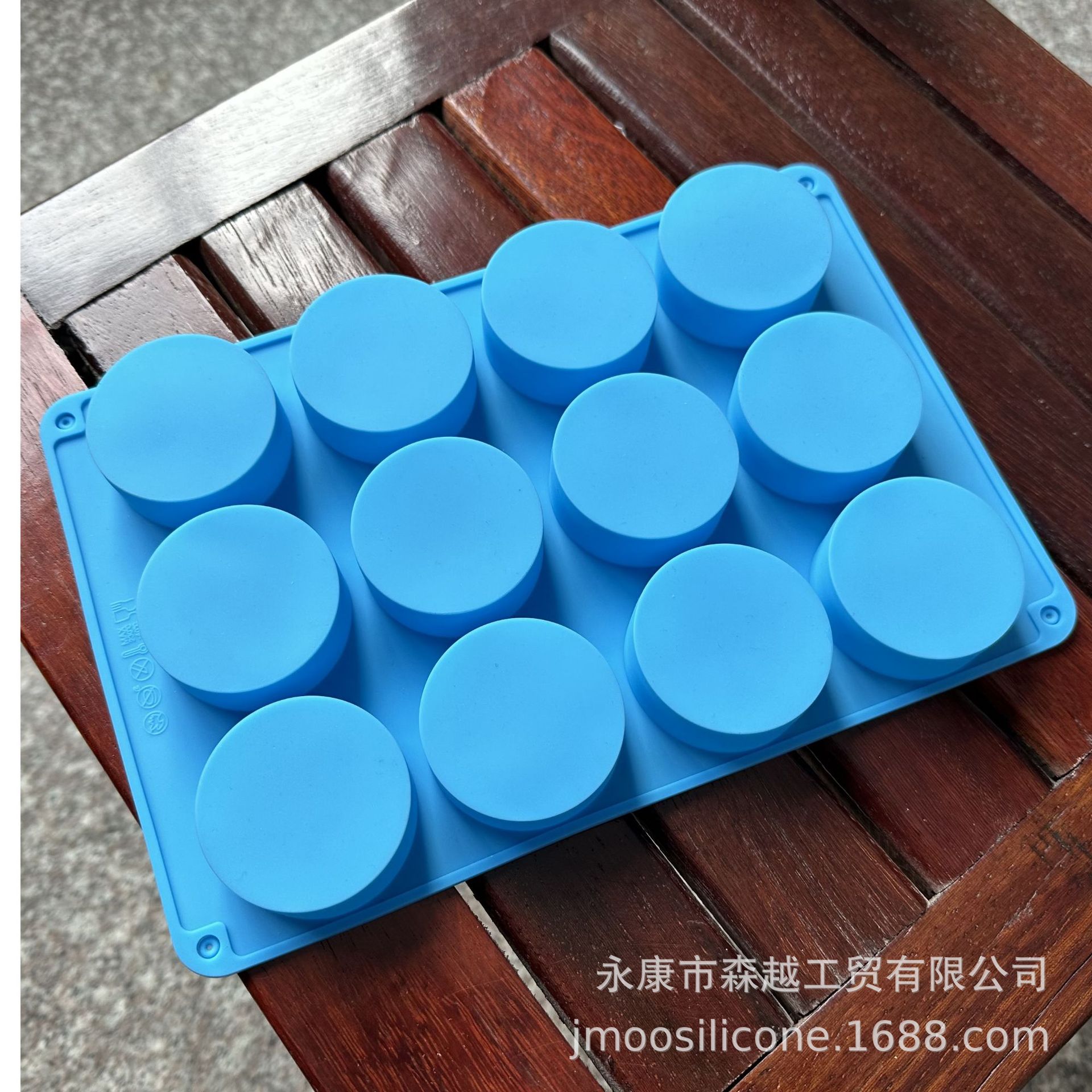 12 Cylinder Silicone Cake Mold Round Chocolate Mold Crispy Oreo Cookie Mold Handmade Soap Mold details Picture