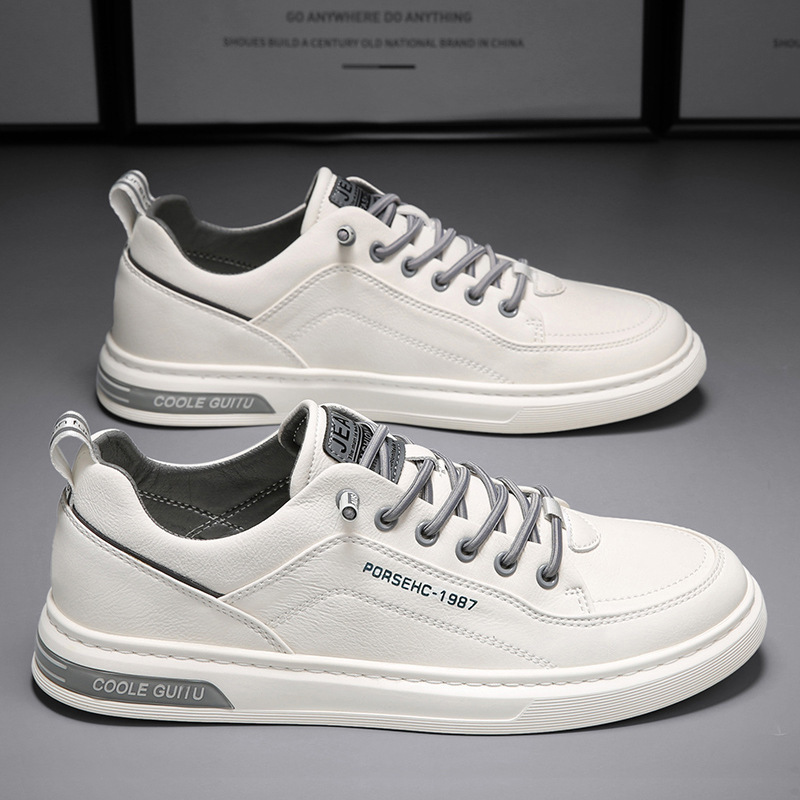 Men's Shoes 2024 New Summer Men's Casual Leather Shoes Korean Version Of The Trend Of All Sports Fashion Shoes Men's Small White Shoes details Picture