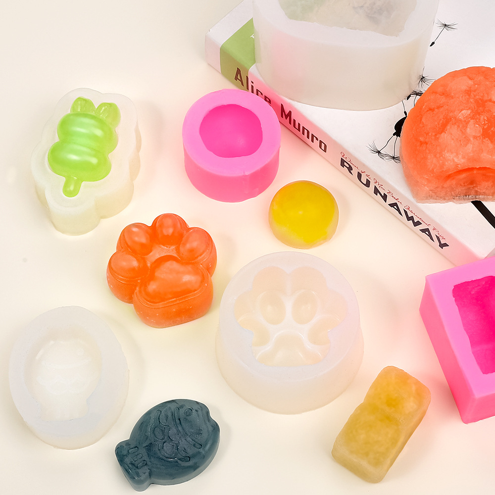 Small Animal Silicone Abrasive Diy Creative Fruit Mold Qq Candy Chocolate Cookie Silicone Mold Specification drawing