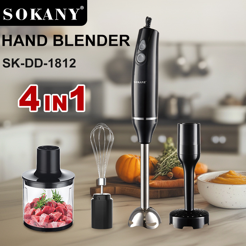 SOKANY1812 multi-functional meat grinder 4-in-1 for foreign trade, HAND BLENDER