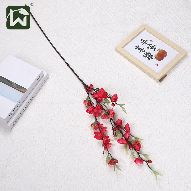 Factory direct supply of artificial plum blossoms, artificial flowers, Chinese flower arrangements, winter plum blossoms, artificial small plum blossoms, living room, home and dining room decorations