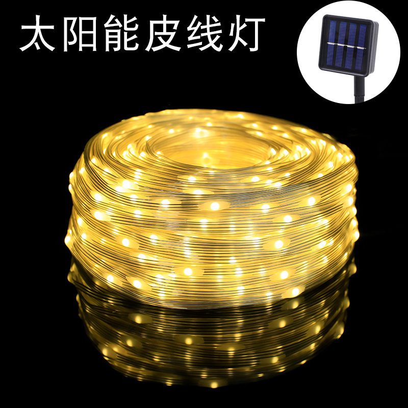Original manufacturer: Outdoor low-voltage waterproof solar leather wire light string, LED copper wire light, courtyard Christmas decorative color light Specification image