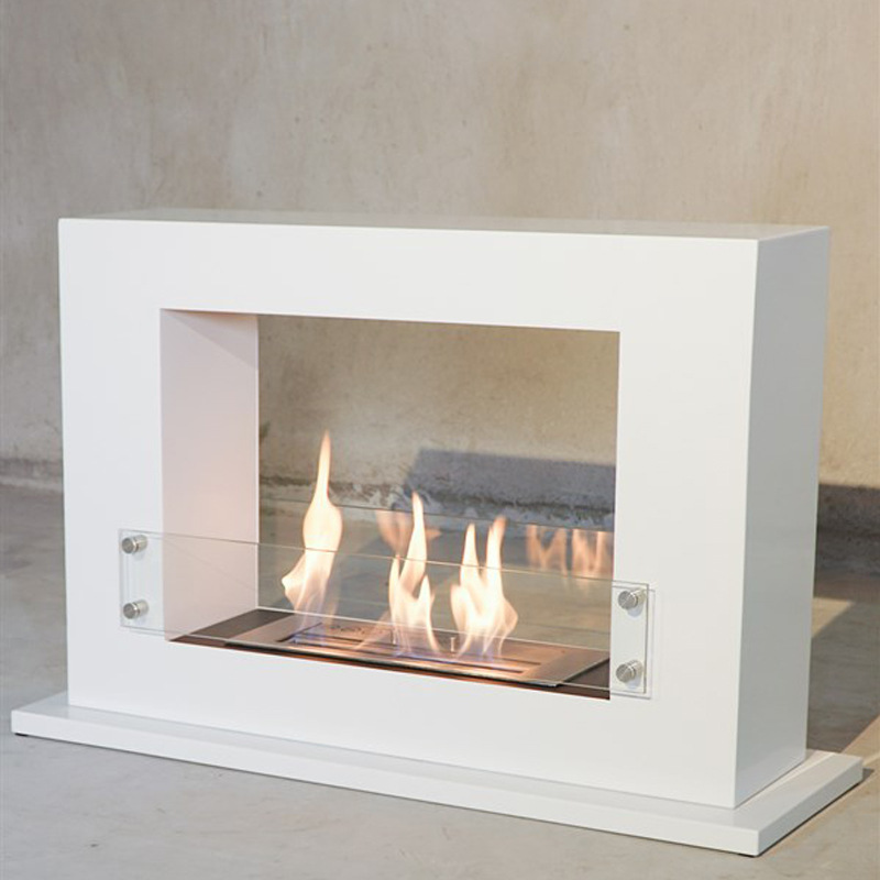Large metal fire fireplace Outdoor square round stove Interior decoration Removable modern alcohol fireplace full figure
