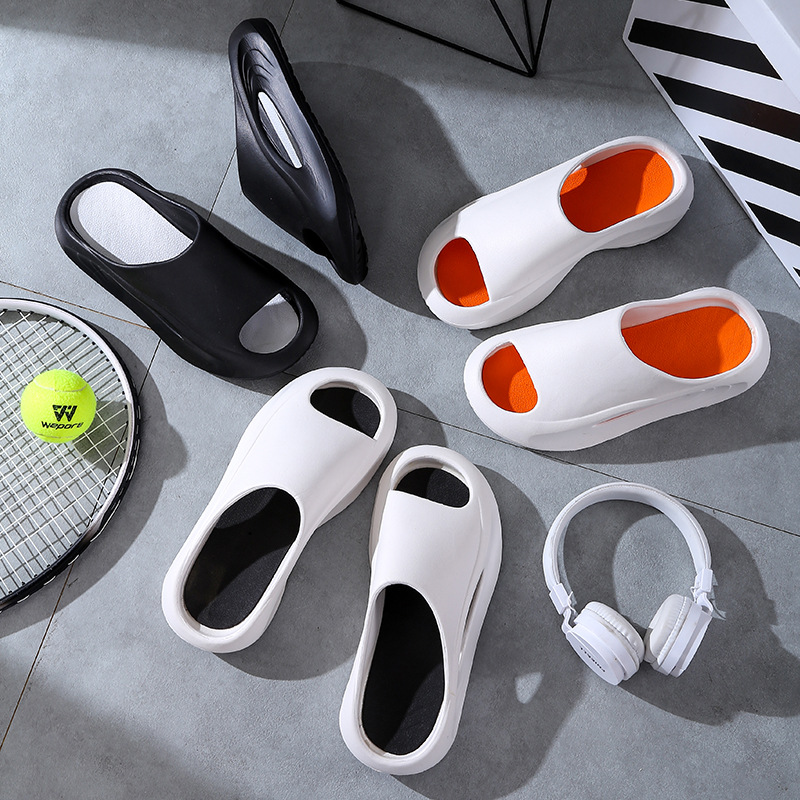 Men's Slippers Summer Wear 2024 New Indoor Home Couples Non-Slip Step On Shit Sense Sports Slippers Men's Style