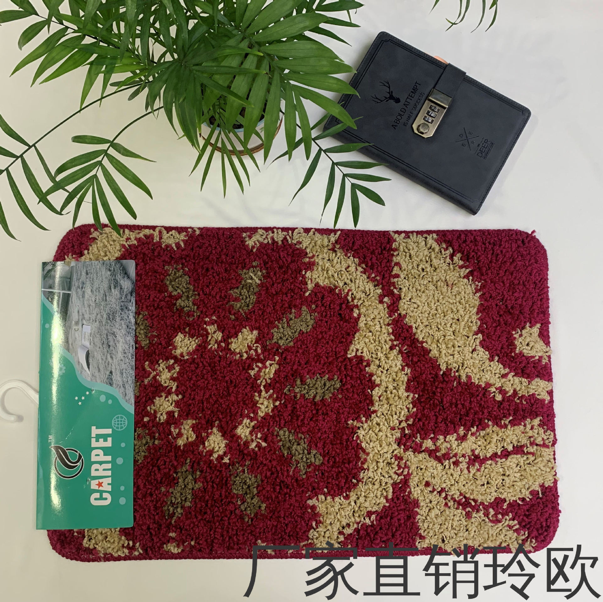 Door mat home living room carpet toilet bathroom absorbent floor mat non-slip mat door mat entry door details Picture