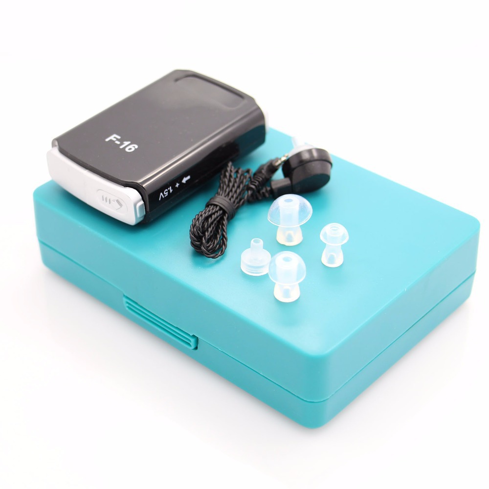 Cross-border exclusive F-16 hearing aid, English packaging, battery-powered hearing aid box, elderly back-of-ear sound amplifier details Picture