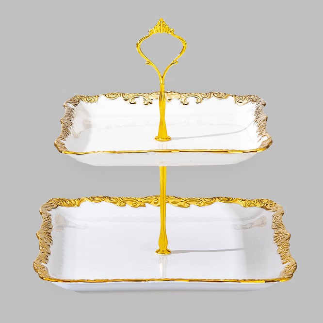 Wholesale of light luxury ceramic tableware sets, high-end gold-plated plates with gold edges Application Scenario