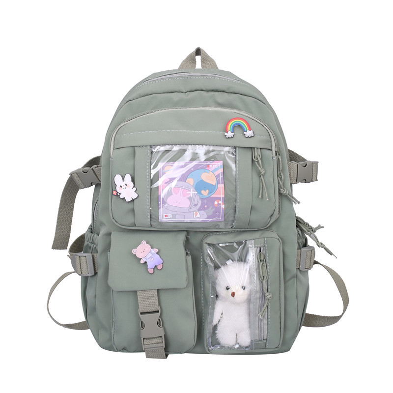 Japanese-style backpacks for middle and high school students, trendy and cute schoolbags for primary school students, Korean version of Harajuku's Instagram-style commuter backpacks for girls Item Picture
