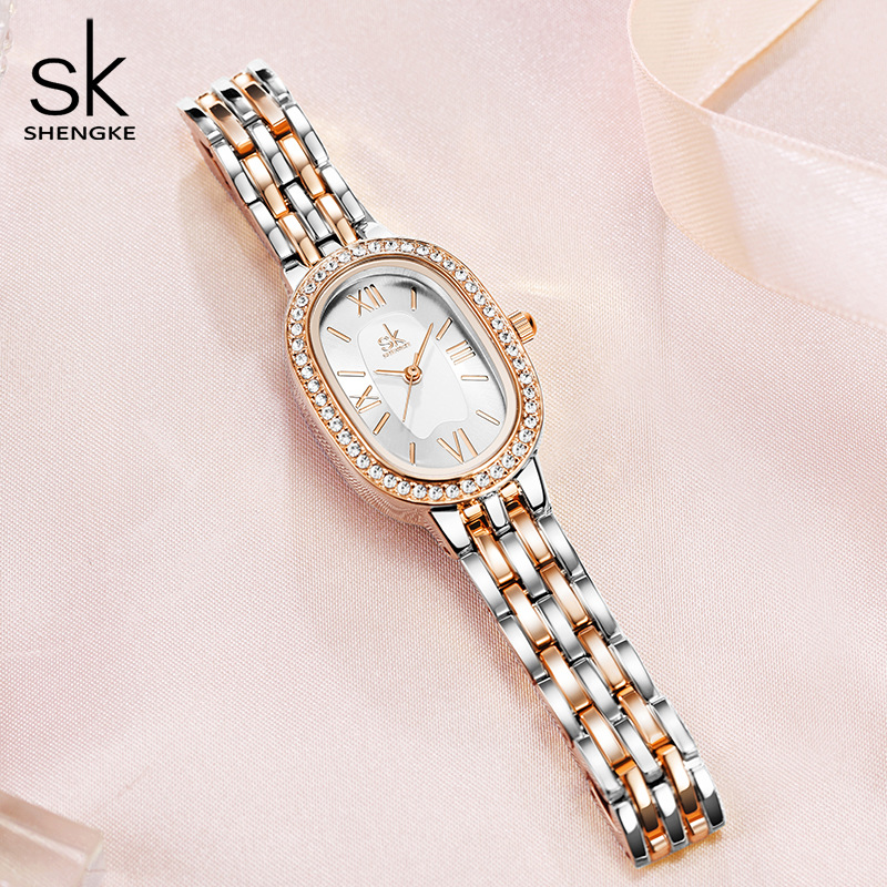 SK Women's watch, a niche high-end quartz watch from Shenzhen, a cross-border export bestseller, waterproof women's watch details Picture