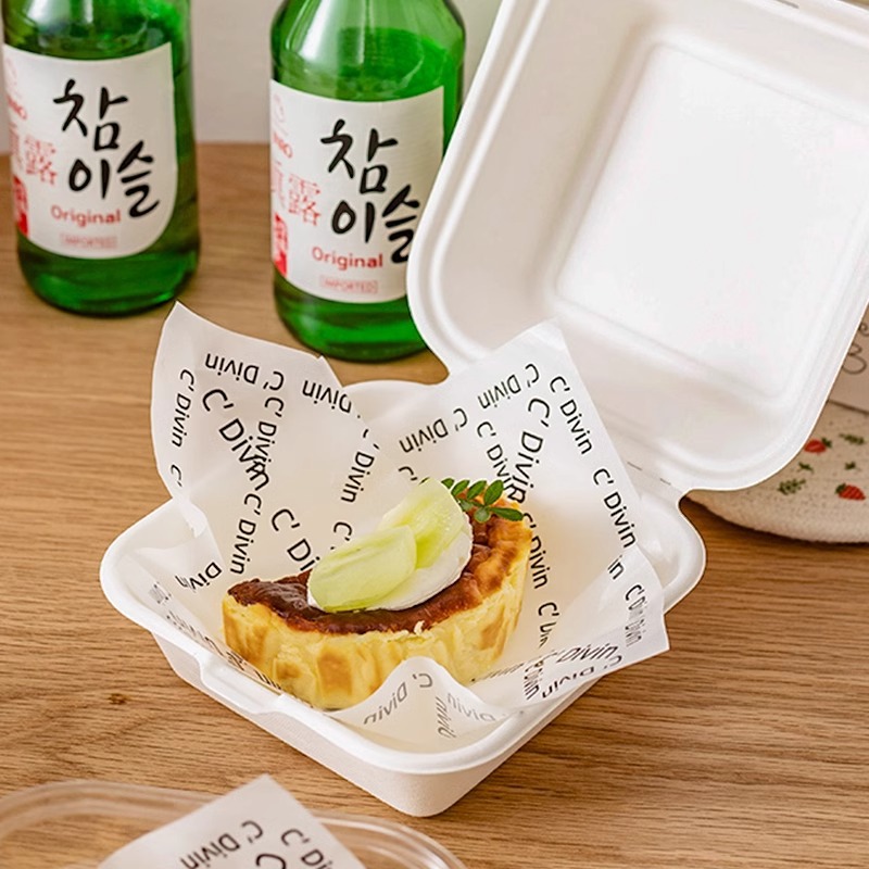 French cake tiramisu separator paper, hamburger sandwich packaging pad paper, oil-proof paper for fried food Specification image