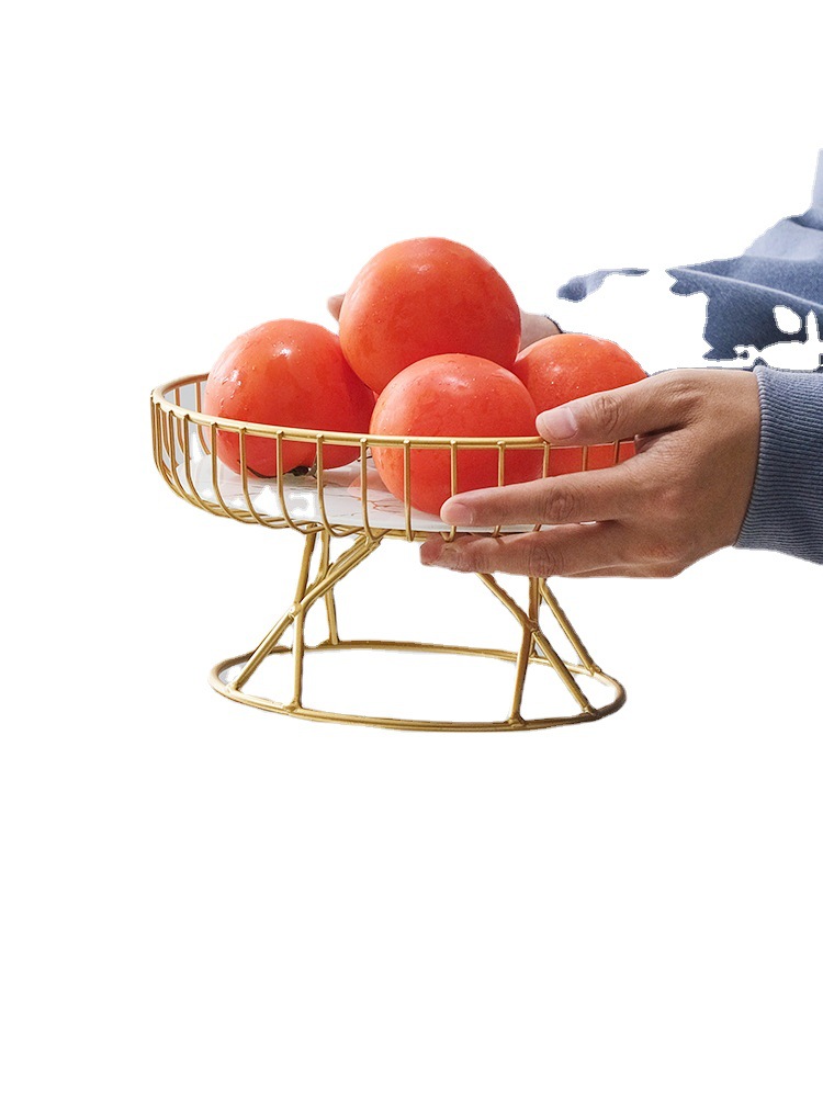 European-style light luxury ceramic fruit plate, creative living room, fruit basket, afternoon tea, candy and dessert rack, pastry tray Item Picture