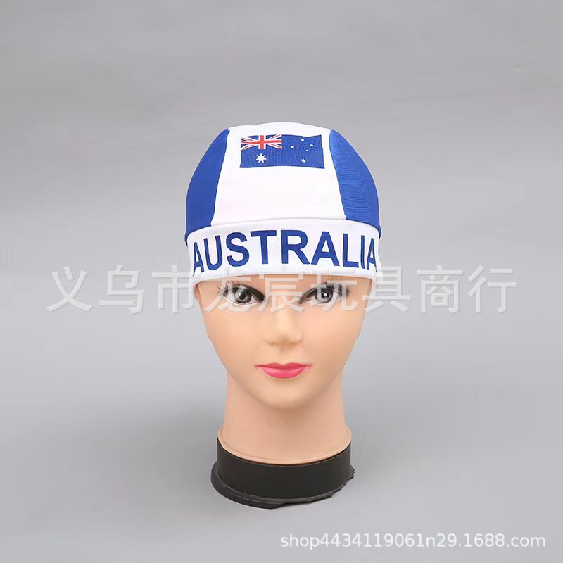 厂家直供世界杯澳大利亚球迷帽 各国海盗帽各国国旗帽 针织帽批发图