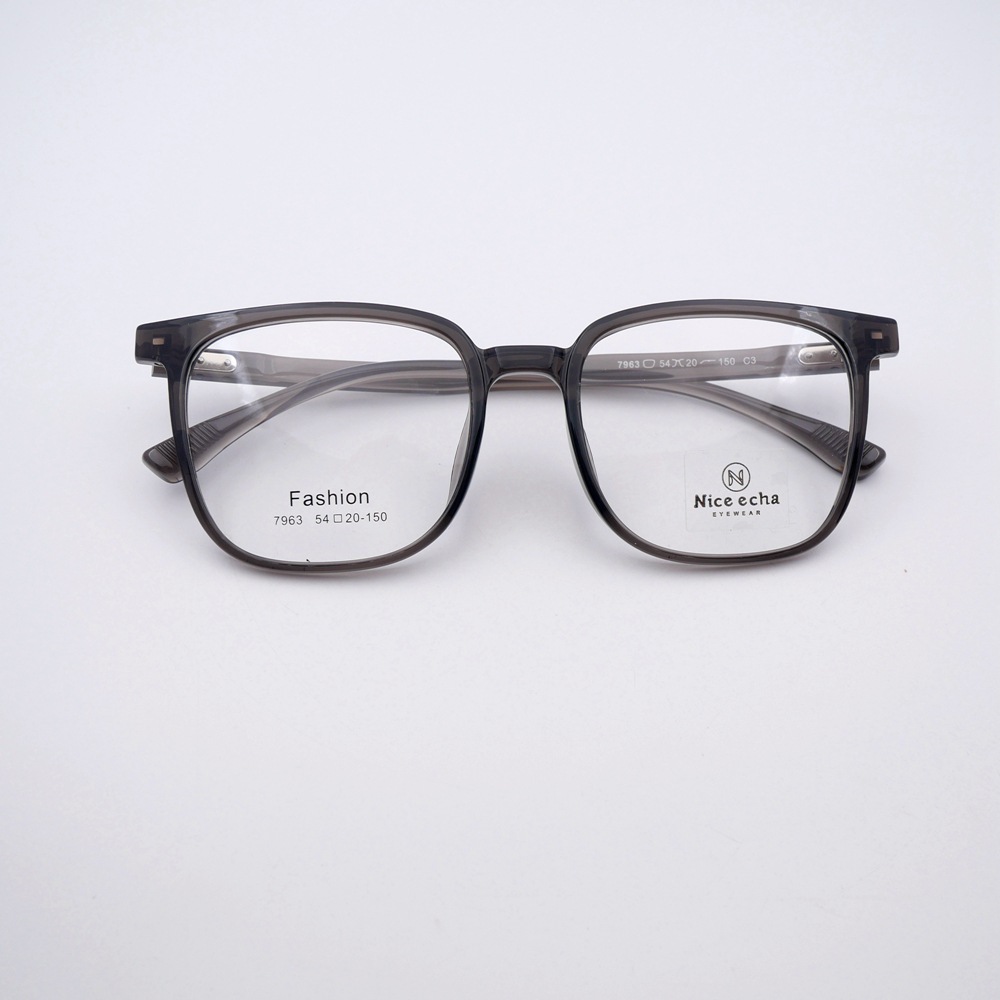 爆款库存常备新款复古TR90大框防蓝光眼镜时尚素颜平光镜架7963