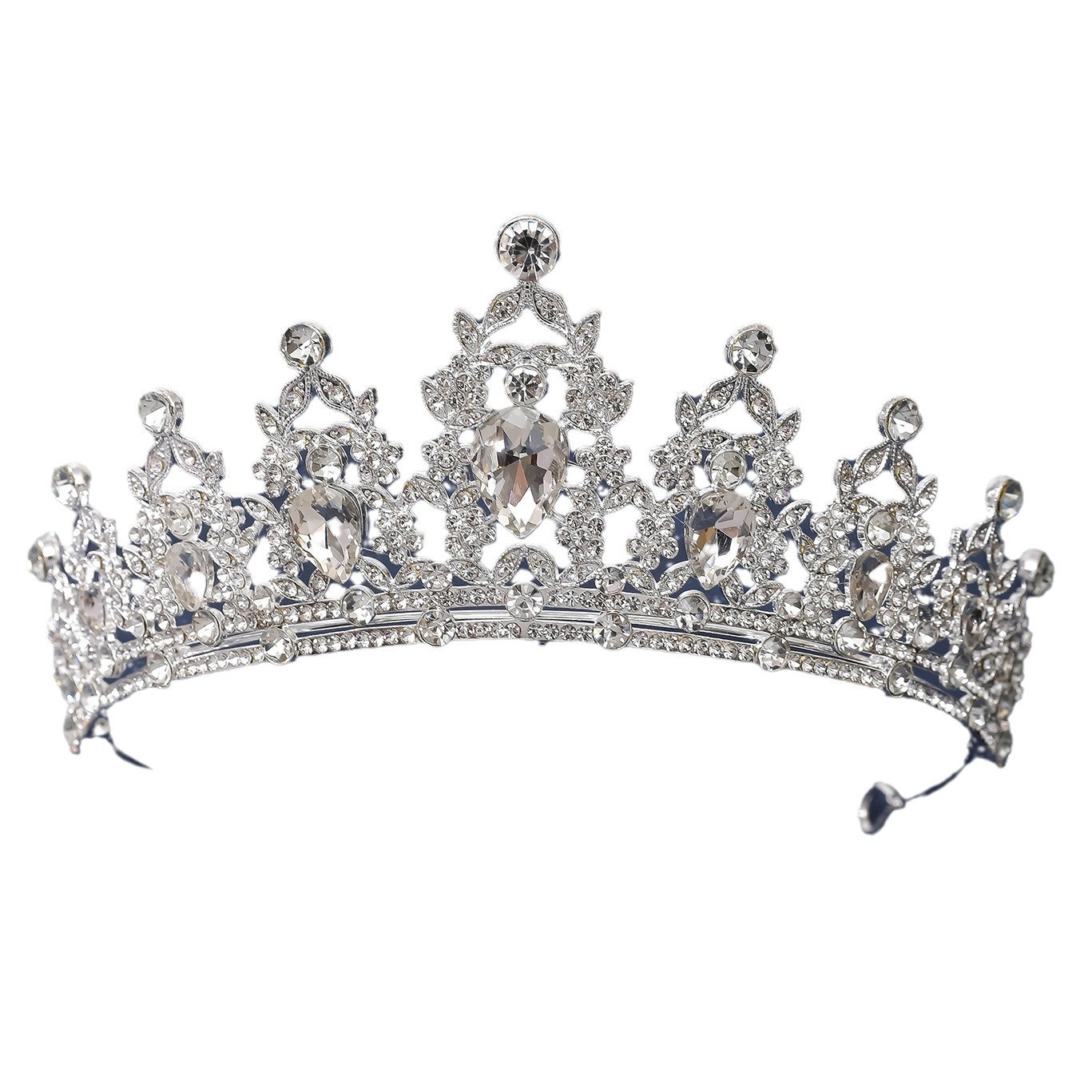 Bride's crown headwear, Baroque Korean-style water diamond princess crown, birthday hair accessory, wedding dress and evening gown Item Picture