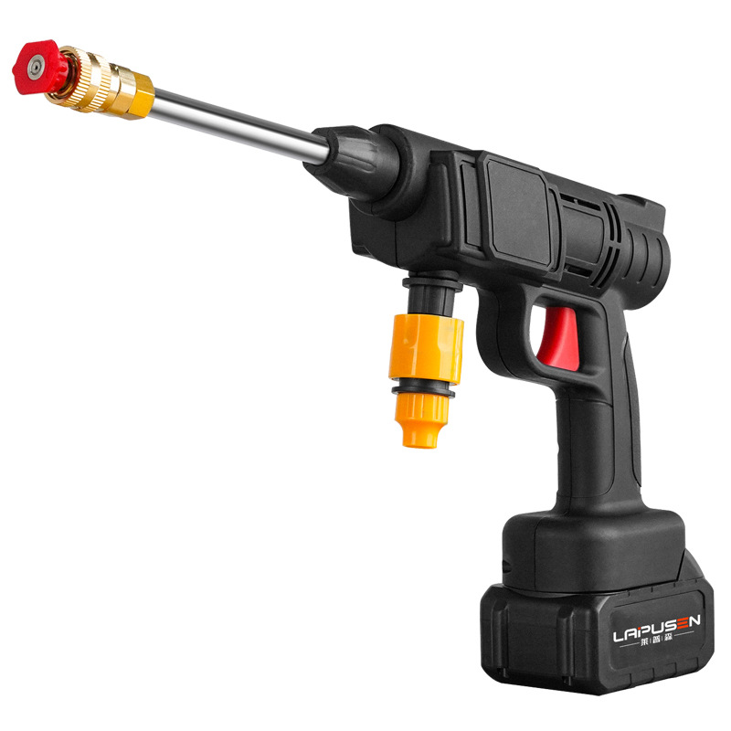 Lepson Wireless High Pressure Car Wash Gun Home Portable Car Wash Gun Charging High Power Lithium Car Wash Machine Item Picture