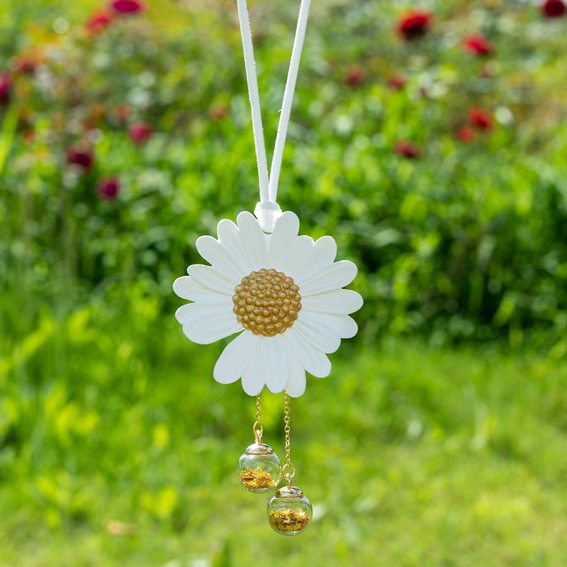 Car trim, rearview mirror, incense tablet decoration, wardrobe, diffuser stone, two-color hanging piece, swan air outlet decoration, painting details Picture