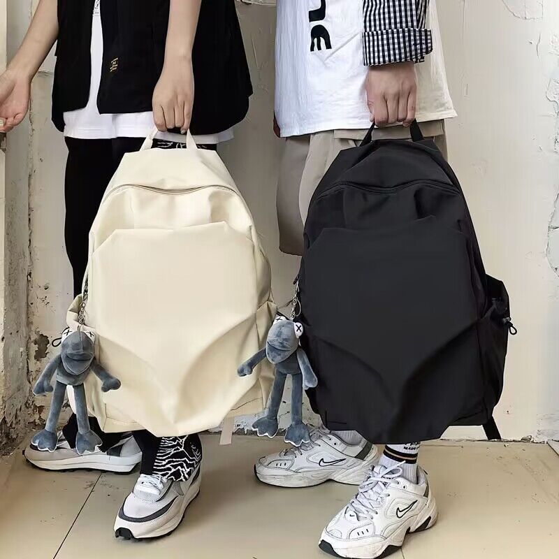 Schoolbag Female College Students Korean Version Of Campus Simple Large Capacity Backpack Fashion Brand Ins Wind Can Install Computer Backpack Male details Picture