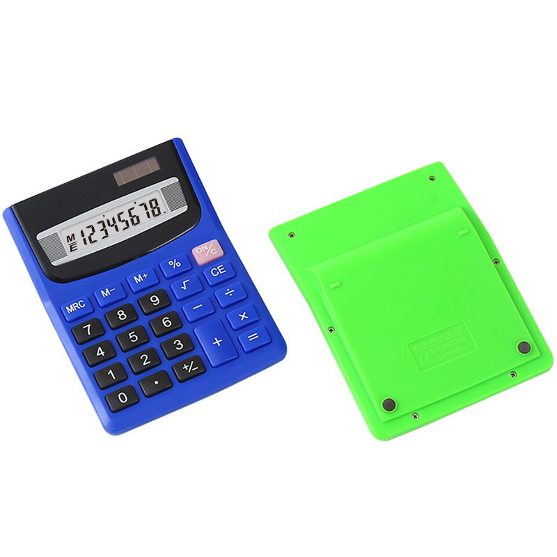 Factory direct supply of candy-colored, cute and portable 8-digit mini office and student calculator Item Picture