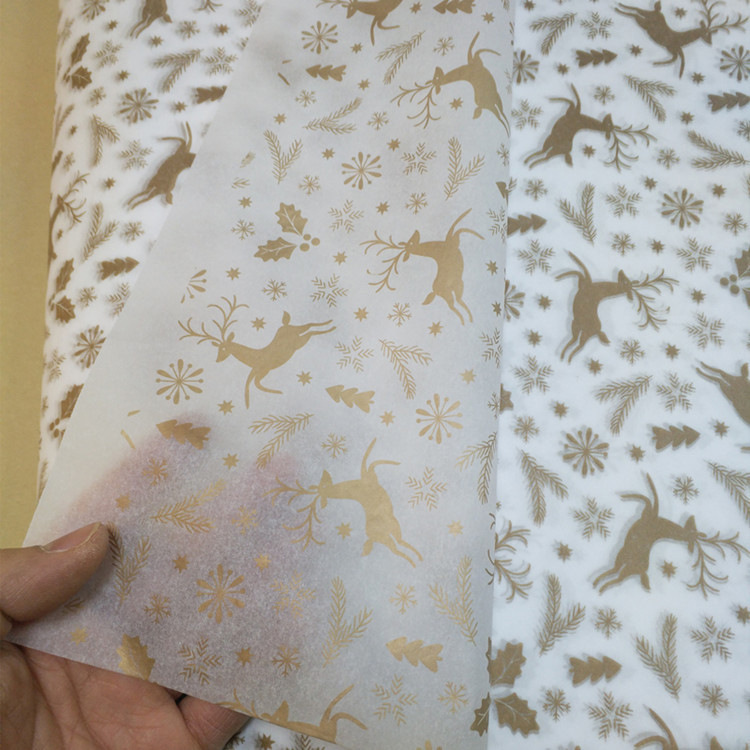 鲜花logo17g设计烫金烫银多色底色食品服装雪梨纸拷贝纸硫酸纸