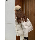 羽绒服女2022新款韩版宽松厚保暖白鸭绒立领面包服短款冬季外套1