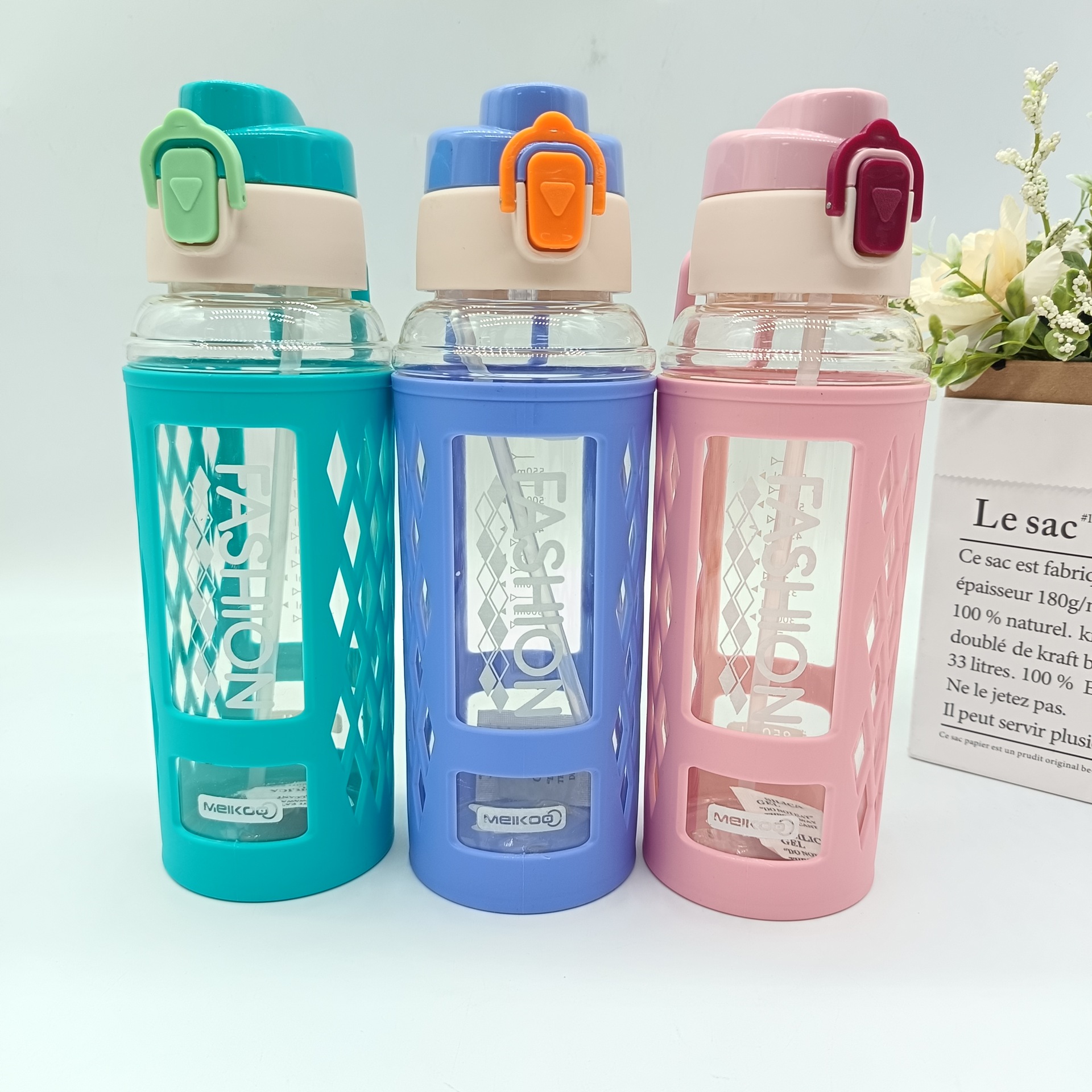 Hand-held space cup with heat insulation cover, anti-drop water bottle, student and office worker drinking cup, wholesale for foreign trade, sports water bottle details Picture
