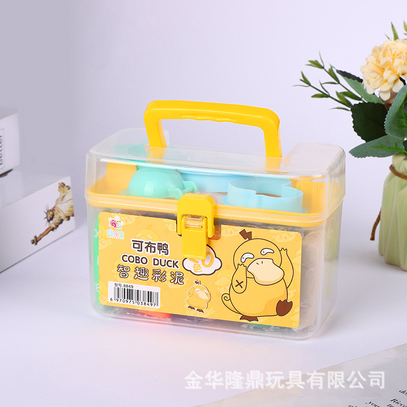 The source factory of colored clay can produce duck-shaped colored clay like skin clay, children's DIY toys, educational toys and clay details Picture
