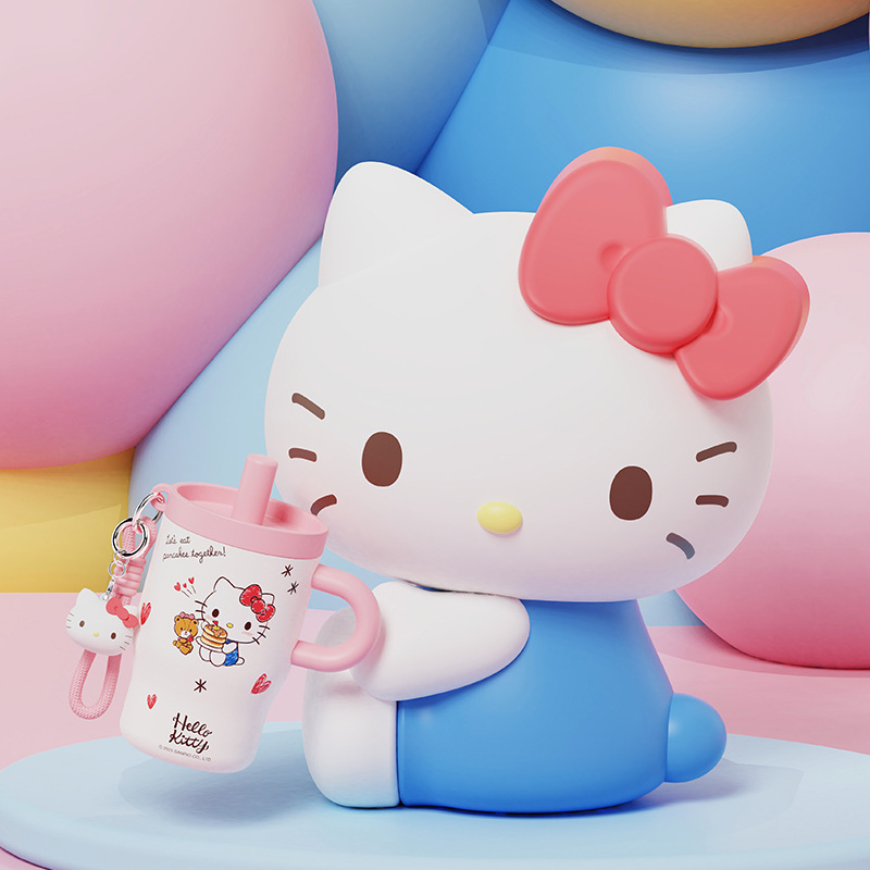 Hello Kitty飞天娃娃搪胶玩偶水杯聚美DIY潮品