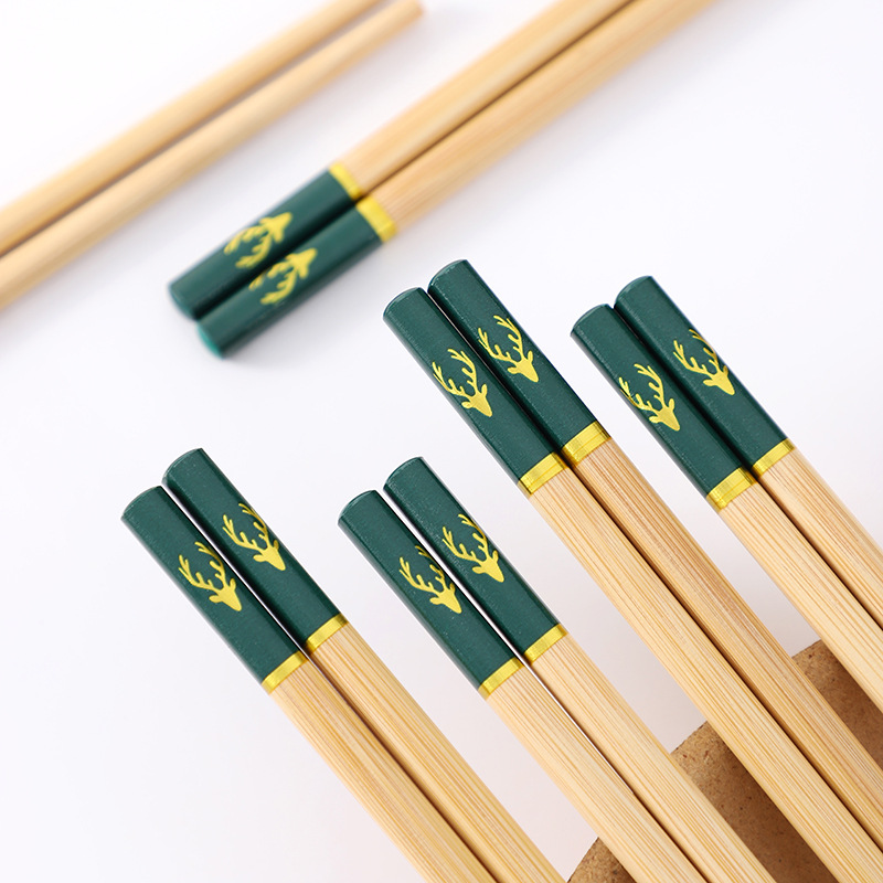 家用印花竹筷细节图