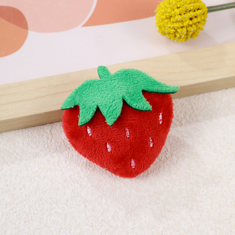 Cute Cartoon Fruit Strawberry Bear Plush Toy Accessories Baby Hat Clothing Gloves Socks Accessories details Picture