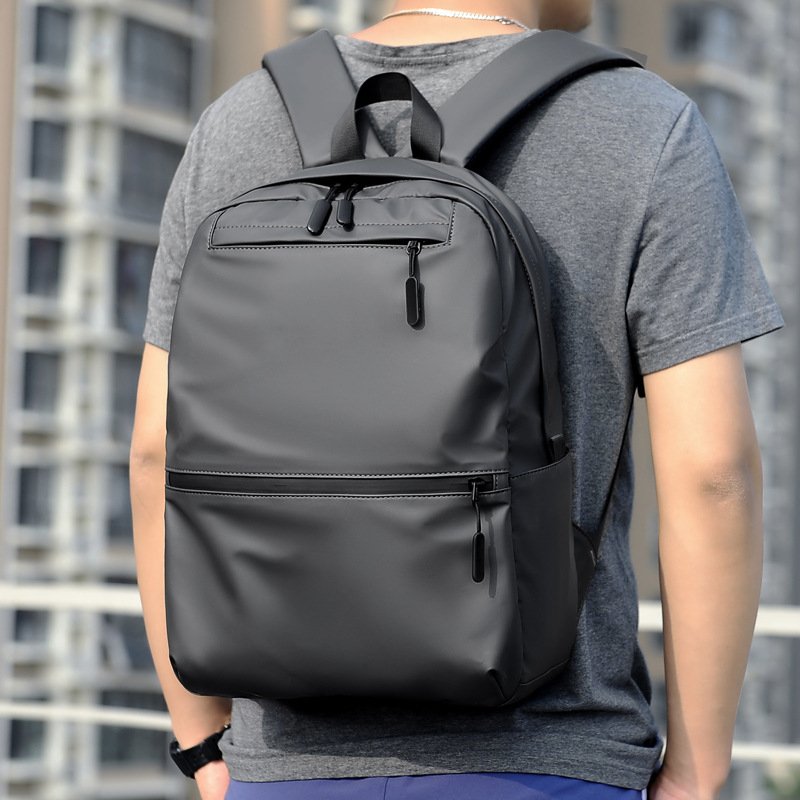 New fashionable large-capacity backpack, laptop bag manufacturer, medium-sized backpack wholesale, one-piece consignment Specification image