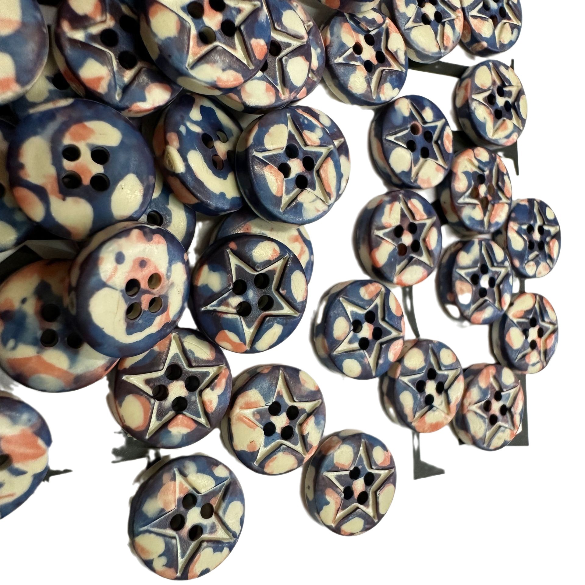 艺术纽扣/12mm/陶瓷纽扣/陶瓷纽扣白底实物图