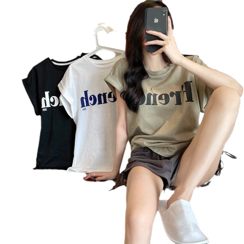 女装/衣服/尾货/内搭/女装女宽松韩版白底实物图