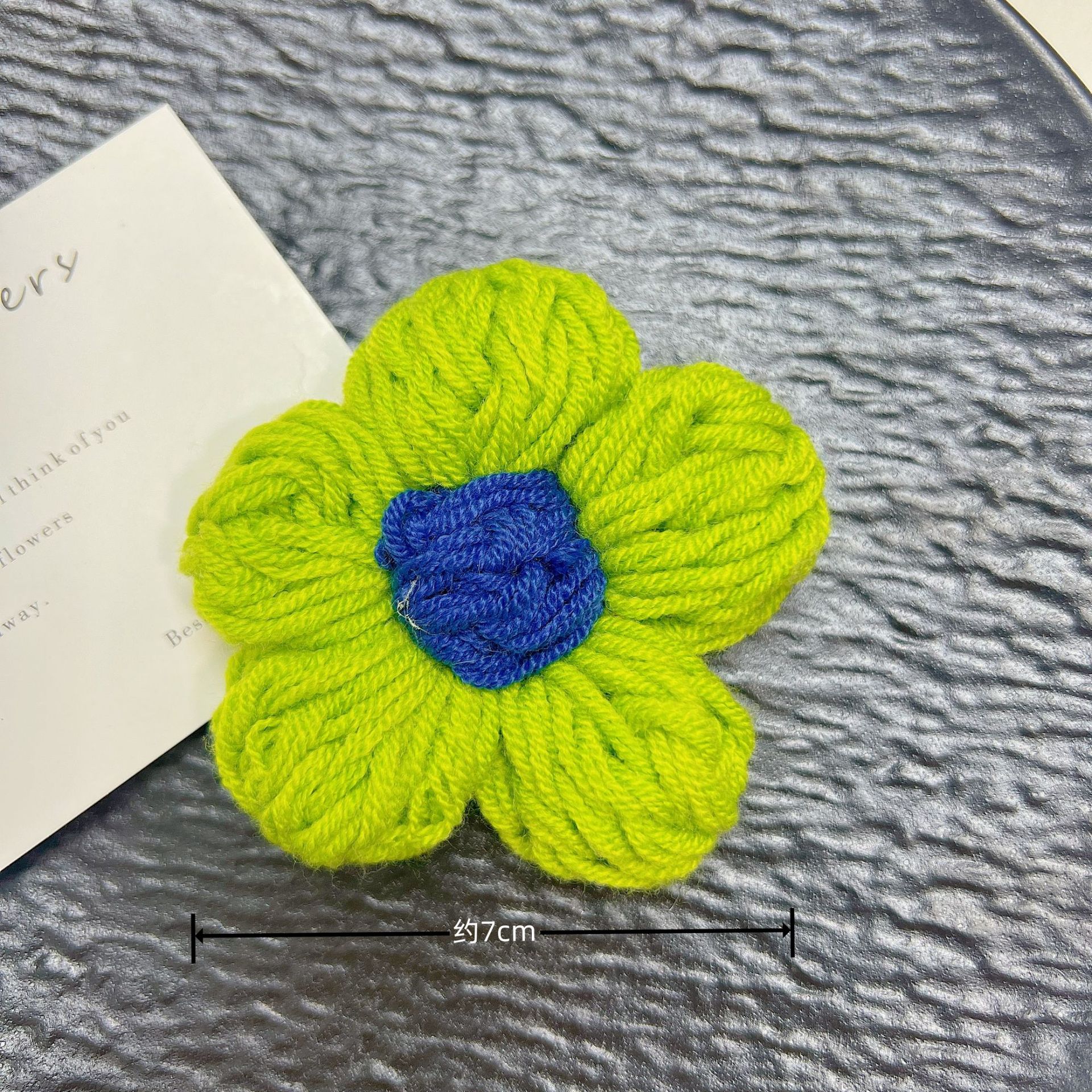 手工毛钱7厘米勾花DIY泡芙花发饰发件服装辅鞋帽箱包毛衣装饰辅料详情9