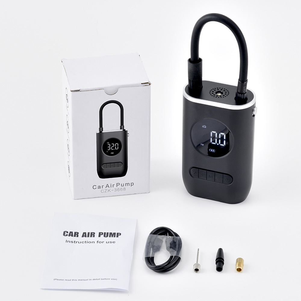 Wireless car air pump, portable air pump, convenient charging air pump, automatic tire air pump for cars, car air pump, multi-functional emergency air pump Application Scenario