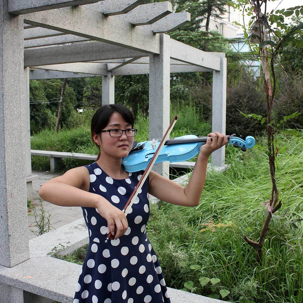 厂家直销彩色小提琴木质小提琴初学者成人儿童练习实木提琴violin