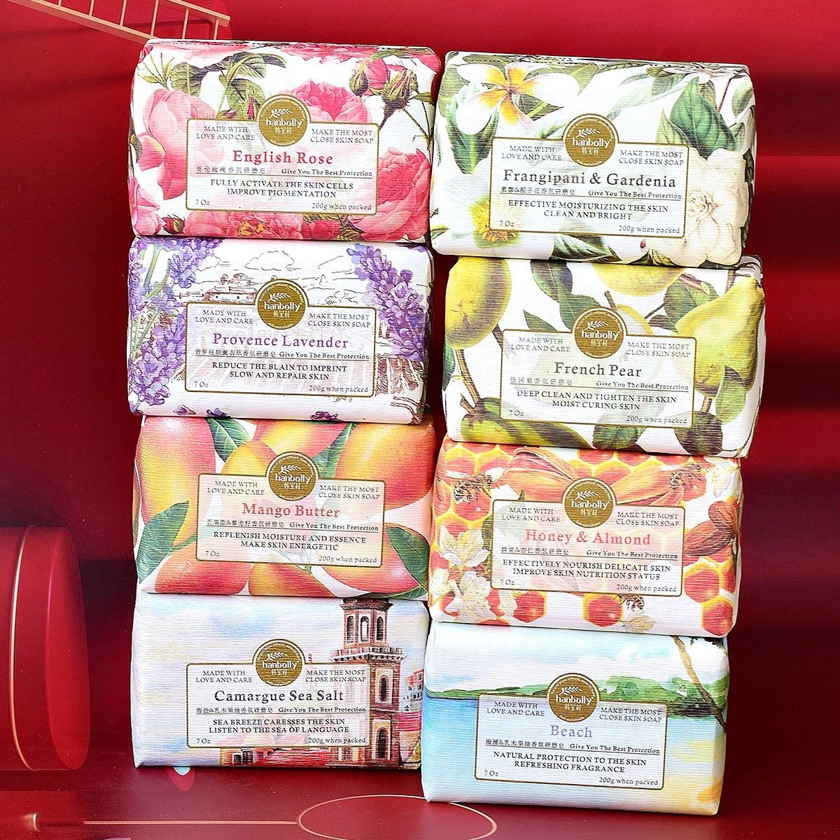韩宝莉香皂研磨皂香氛皂精油皂手工皂婚庆伴手礼盒实用小物件搭配