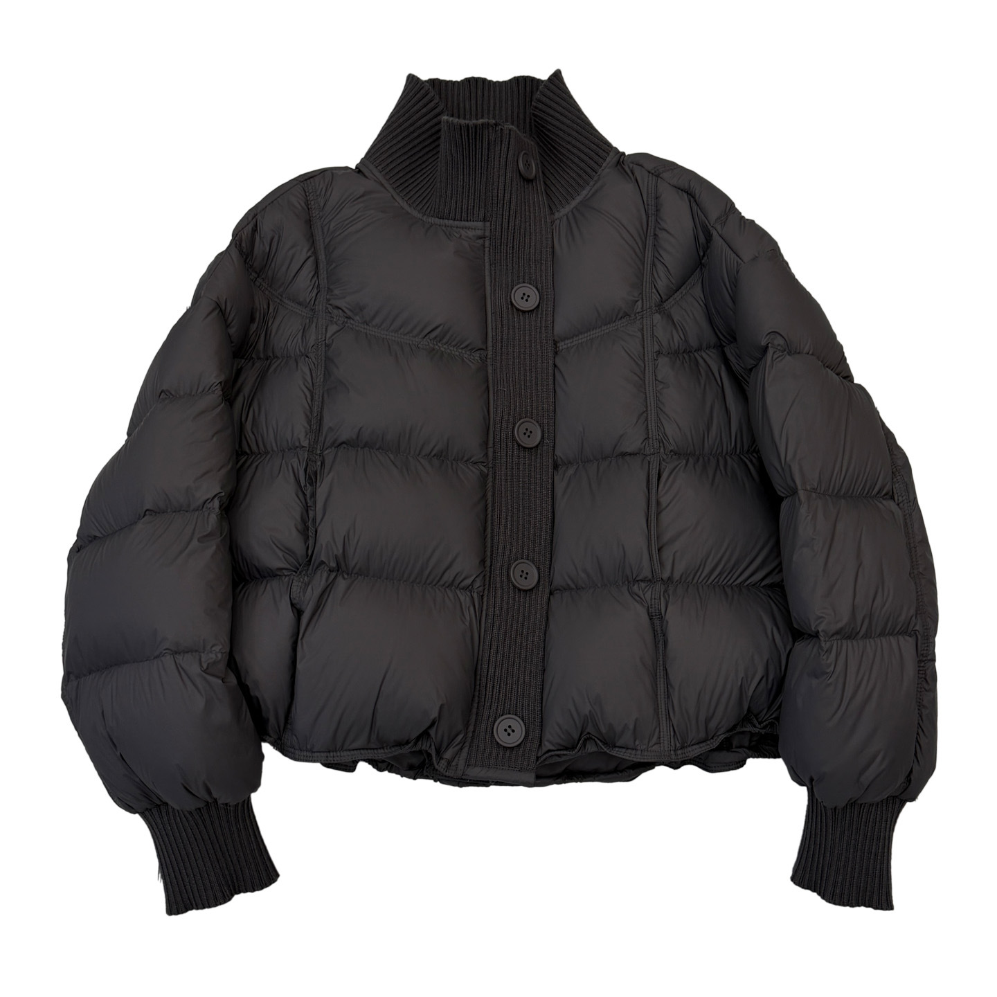 90 white duck down knitted patchwork down jacket for women, short and loose, new style for winter 2025, super beautiful, petite bread jacket Item Picture