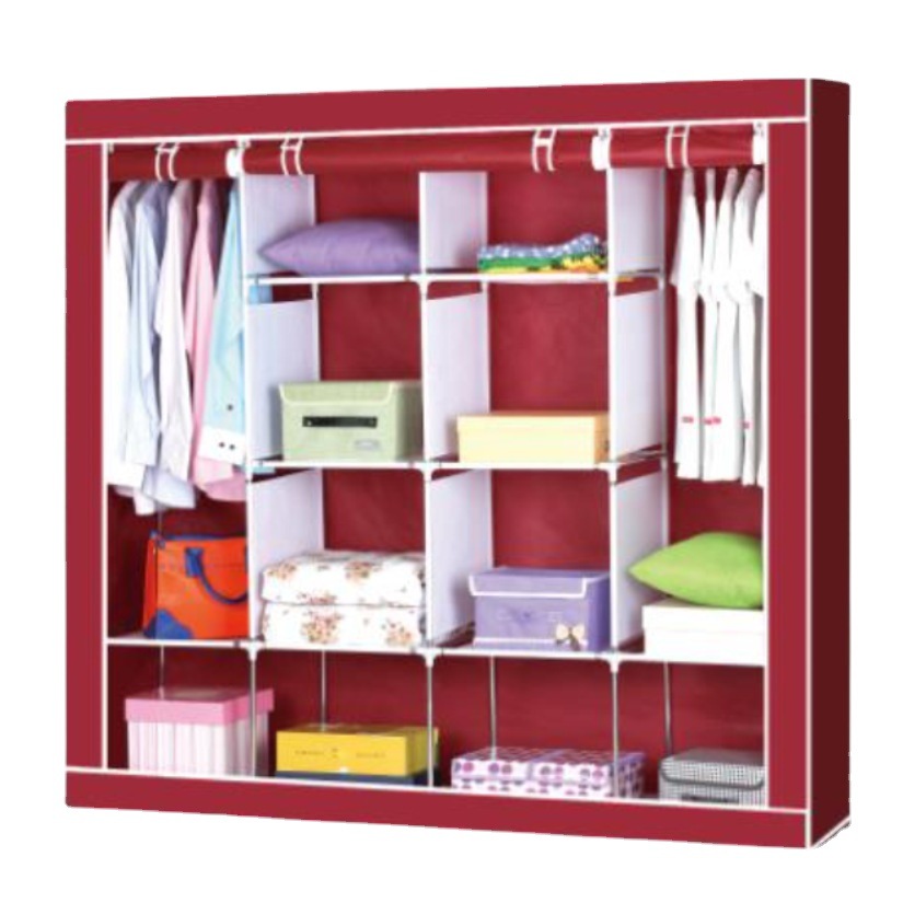 New Super Large Capacity Non-Woven Wardrobe Foreign Trade Folding Wardrobe Simple Storage Dustproof Wardrobe Specification drawing