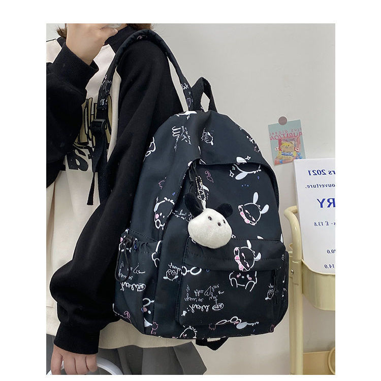 Niche Pacha dog girl backpack for junior high school students, Instagram soft girl backpack for girls, high school students, large-capacity backpack for girls Application Scenario