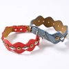 Factory wholesale PU leather pet collars, medium and large-sized dog collars, adjustable multi-color dog collars for pets Application Scenario