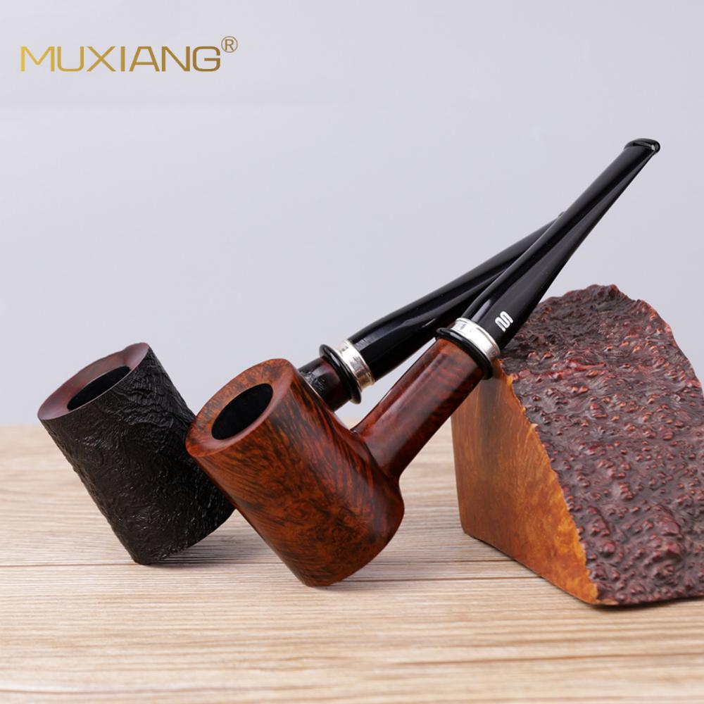 木香实木烟斗木质石楠木烟斗9mm过滤锤子式木制手工烟斗雕刻logo