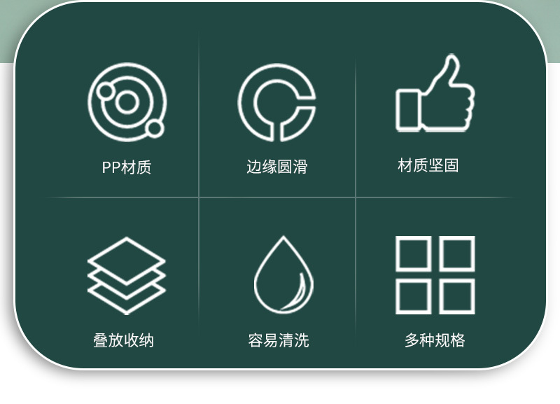北欧简约风托盘家用长方形水杯塑料用品食堂送快餐酒店商用托盘详情2