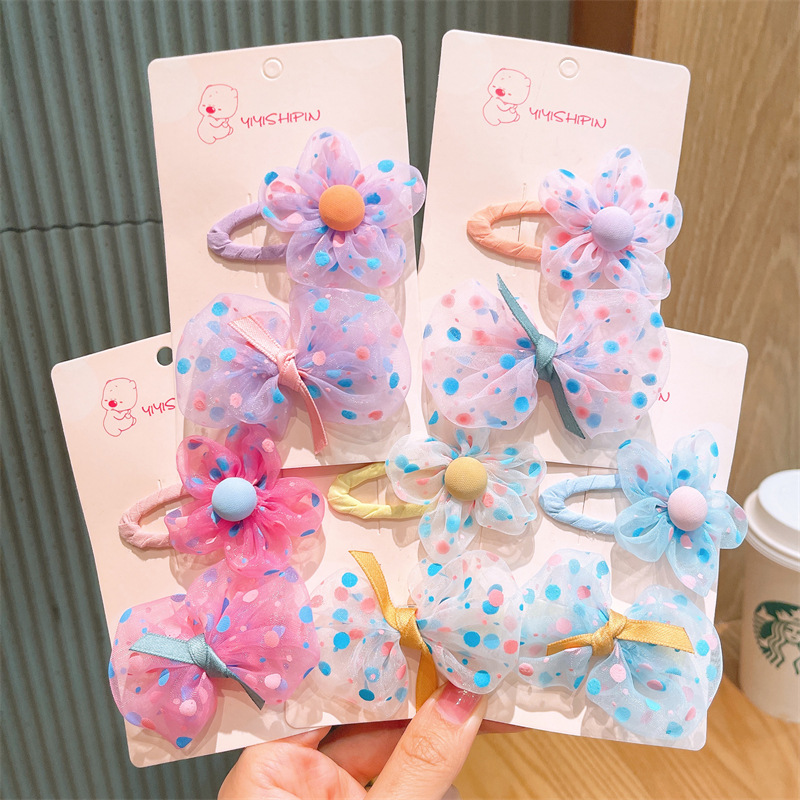 Children's Hairpin Mesh Bow Hairpin For Girls Side Bangs Clip Bb Clip For Princess Girls Cute Hairpin Headpiece
