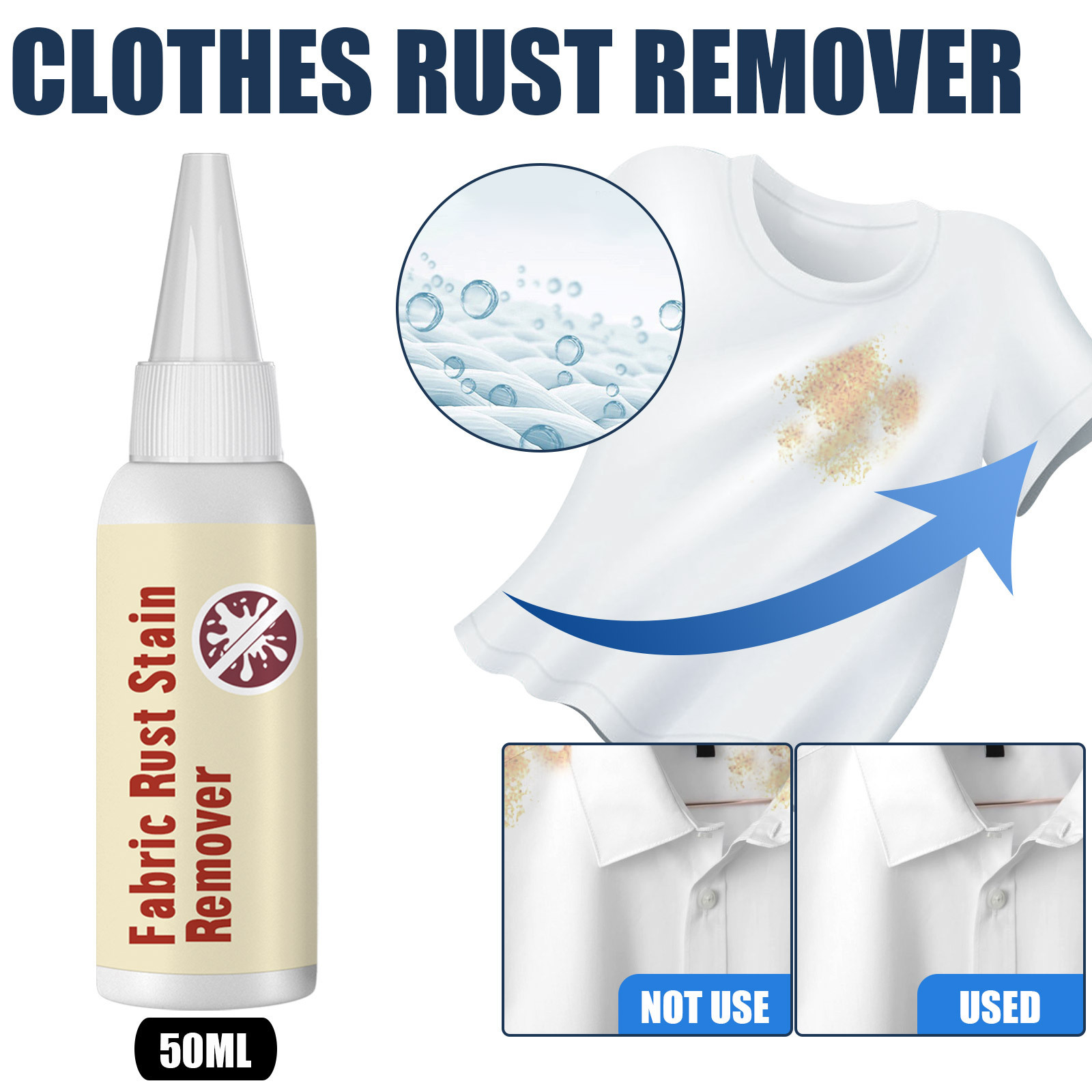 Rust remover for clothes